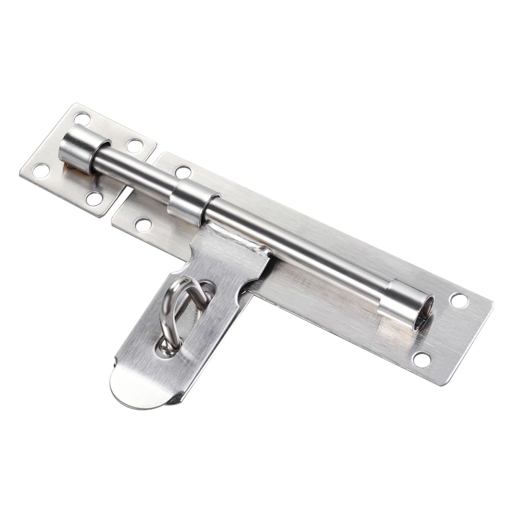 Stainless Steel Safety Door Bolts Latches Anti-Theft Lock Buckle Thickened Stainless Steel Bedroom Door and Window Latch (8 Inch)