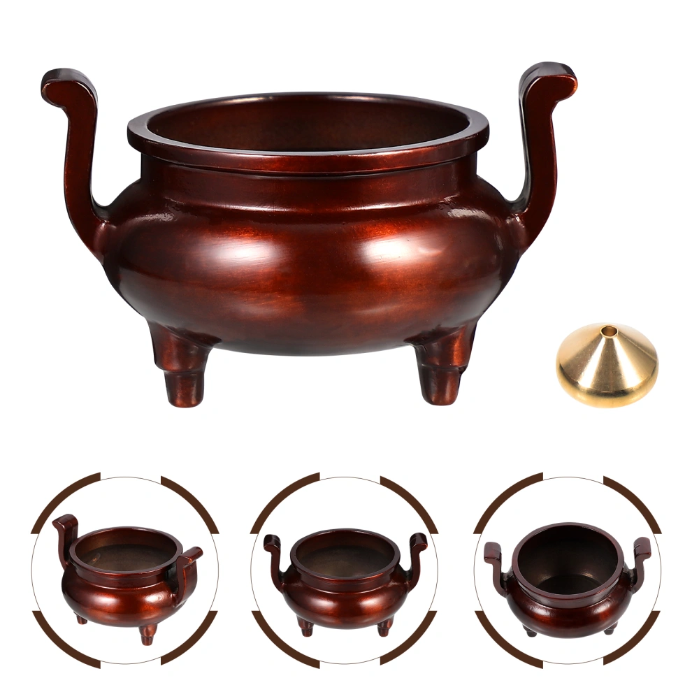 1 Set Incense Burner Brass Incense Holder Joss Stick Censer Home Decoration