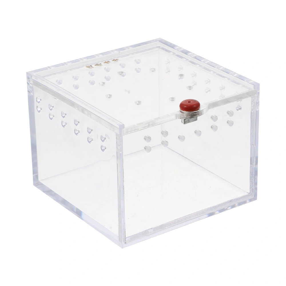 1PC Acrylic Reptile Feeding Box Breeding Box for Spider Scorpion Gecko