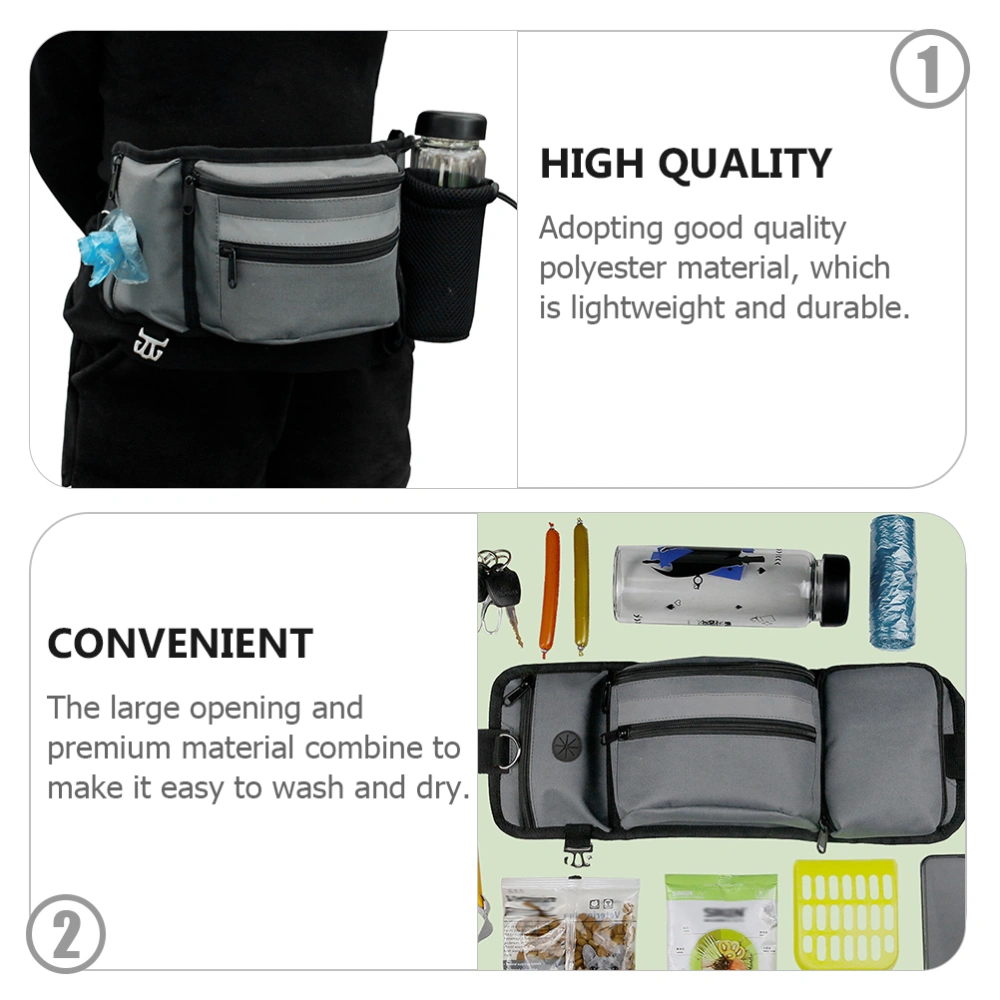 Dog Walking Bag Polyester Waist Pouch Dog Training Pouch for Outdoor Use