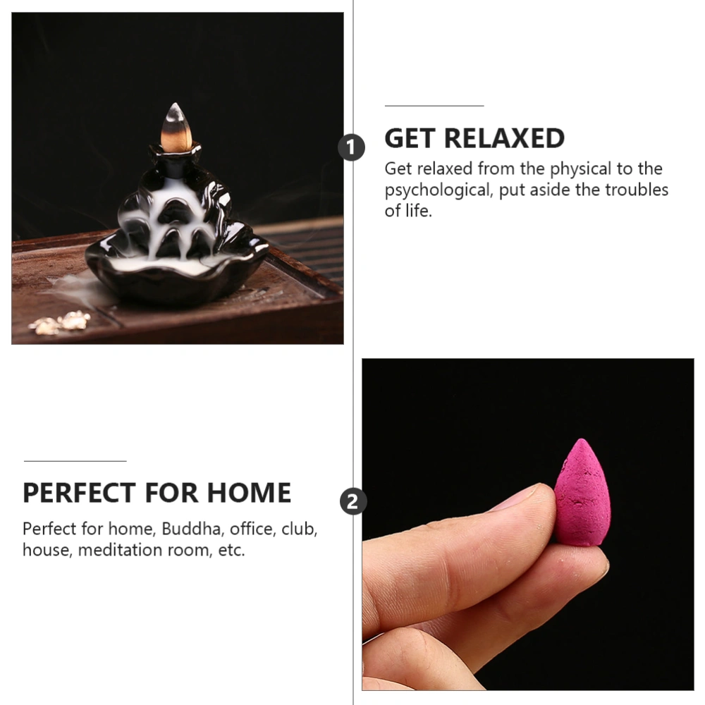 1 Set Back-flow Incense Cone Shape Incense Home Aromatherapy Incense Cones