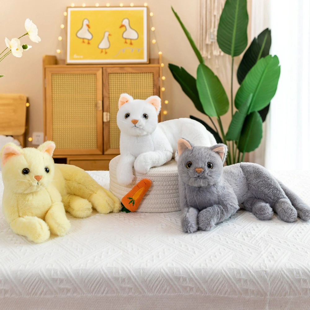 Simulation Animal Doll Plush Cat Plaything Stuffed Animal Doll for Home Kids Toy