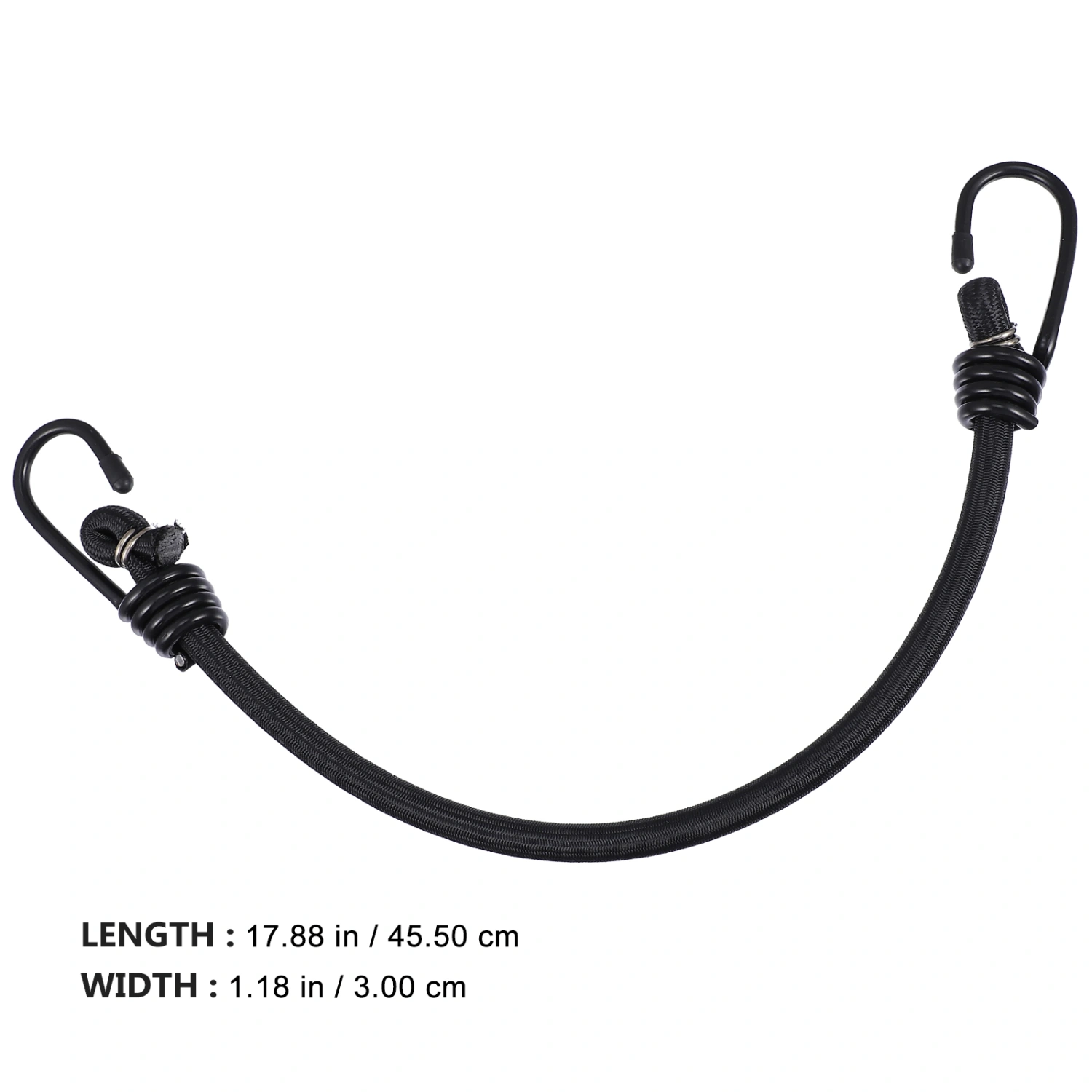 2pcs Practical Bungee Cords with Hooks Durable Tent Fixing Elastic Ropes