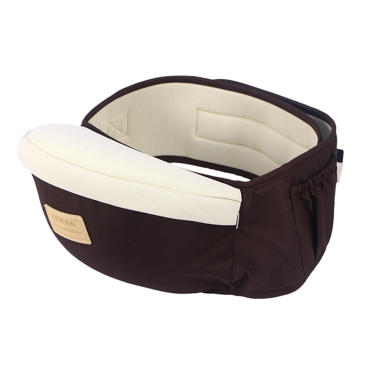 Baby Waist Stool Baby Carrier Convinient Baby Front Carrier Waist Belt with Adjustable Strap (Coffee)