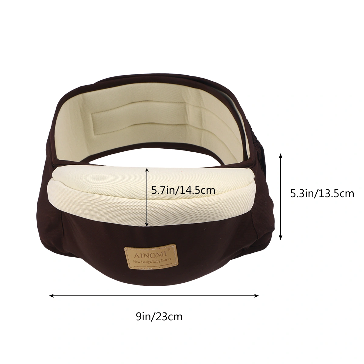 Baby Waist Stool Baby Carrier Convinient Baby Front Carrier Waist Belt with Adjustable Strap (Coffee)