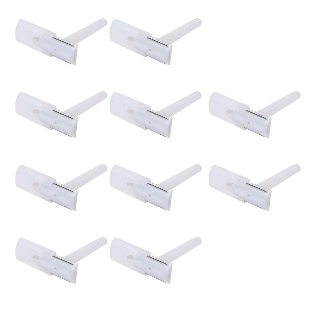 25Pcs Practical Razors Trimmers Travel Accessories Double-edge Razors (White)