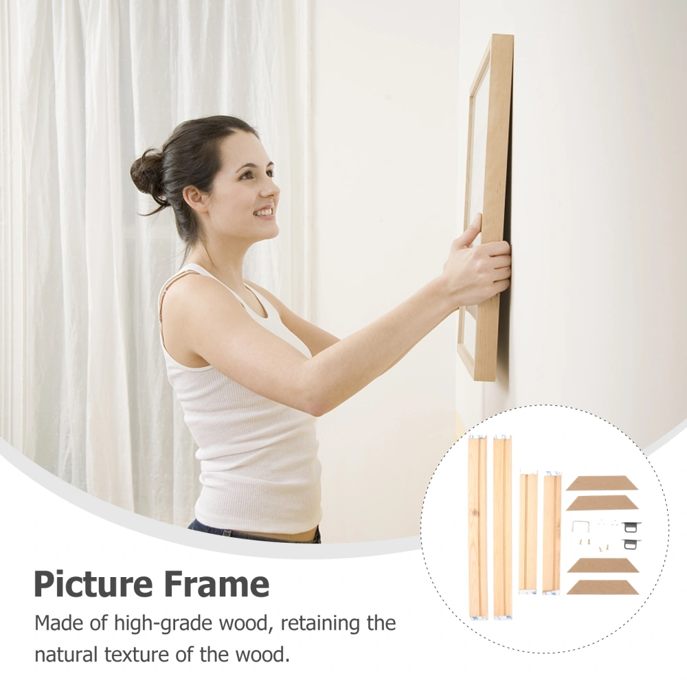 1 Set Modern Minimalist Picture Frame DIY Combination Solid Wood Photo Frame