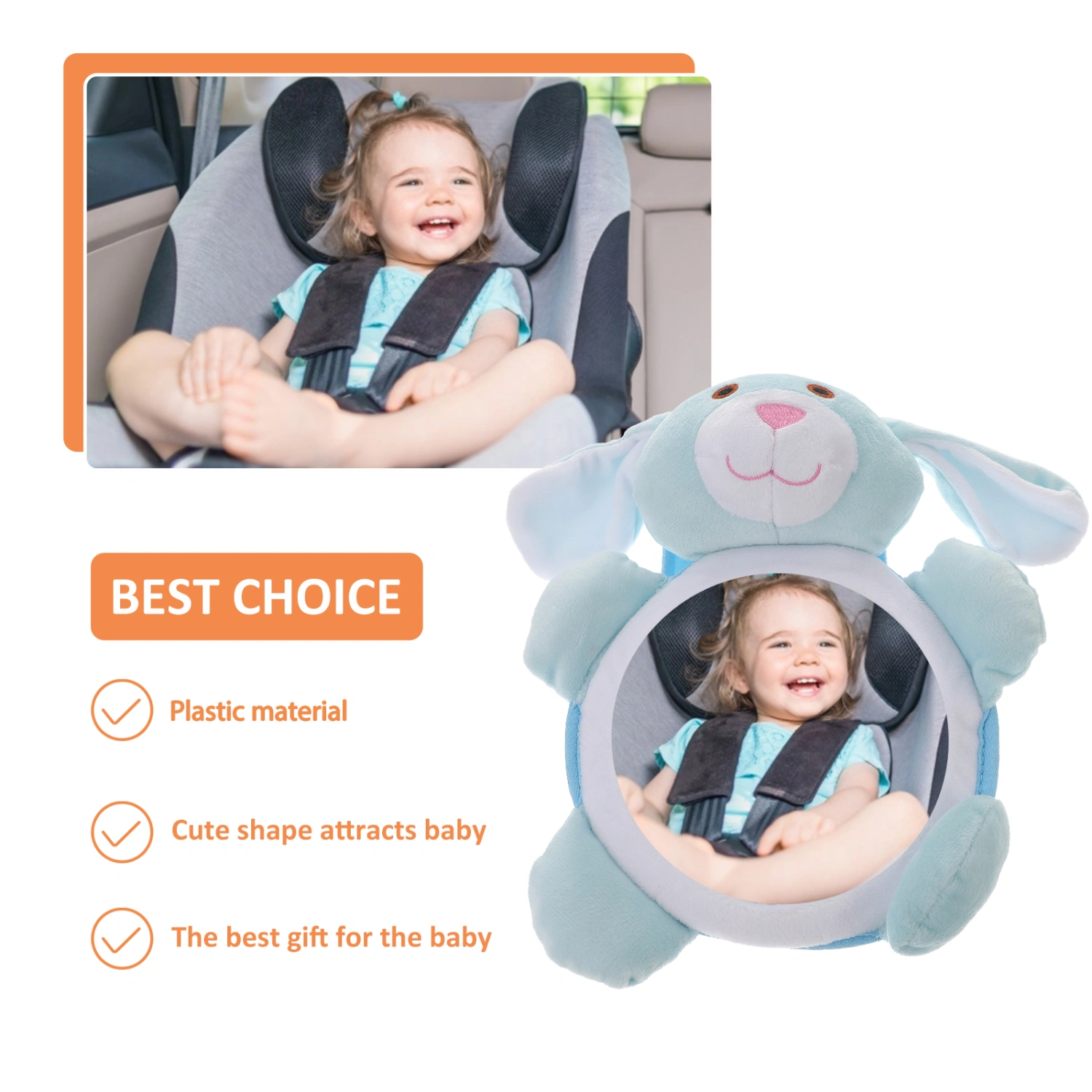 Baby Safety Rear Facing Mirror Infant Car Seat Mirror Baby Car Rearview Mirror