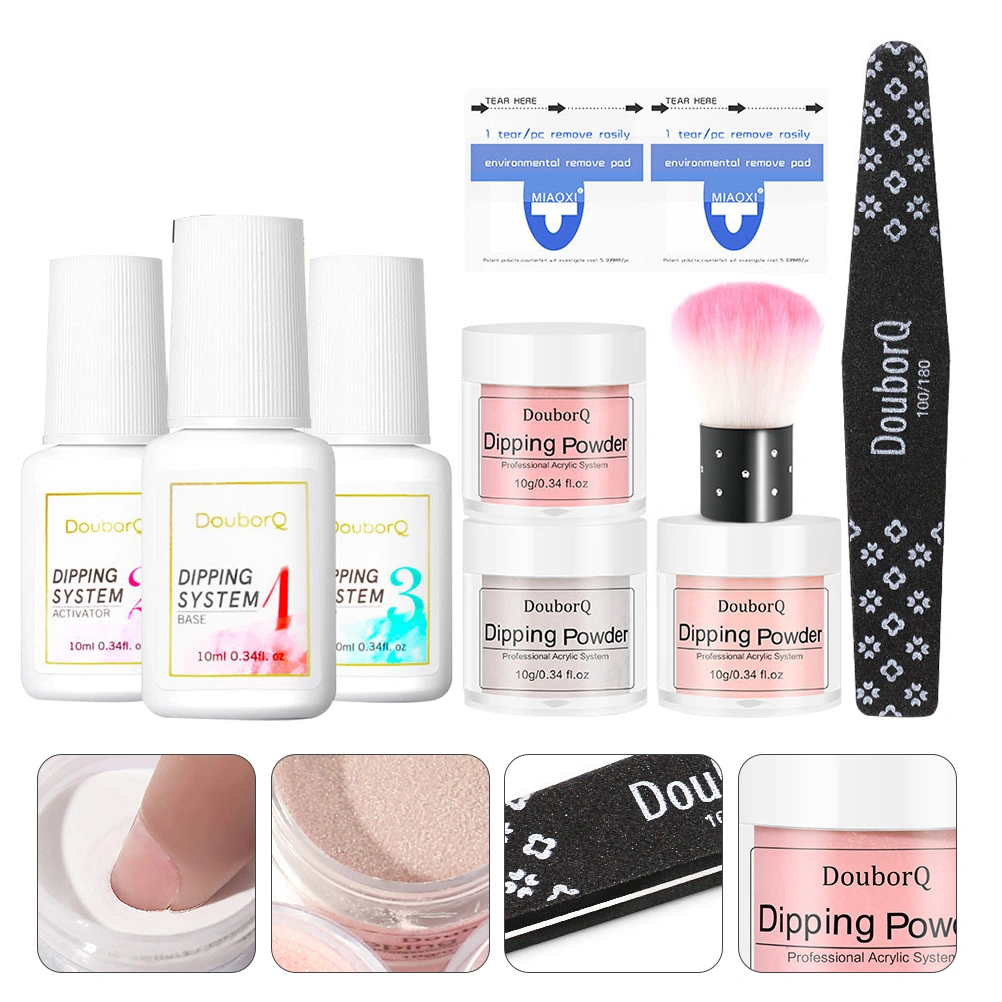 1Set of DIY Nail Art Design Manicure Glitter Polish Powder Nail Shop Supplies