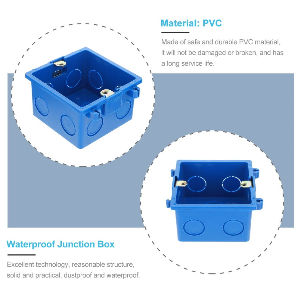 4pcs Dustproof Junction Box Universal Electrical Cable Protective Container