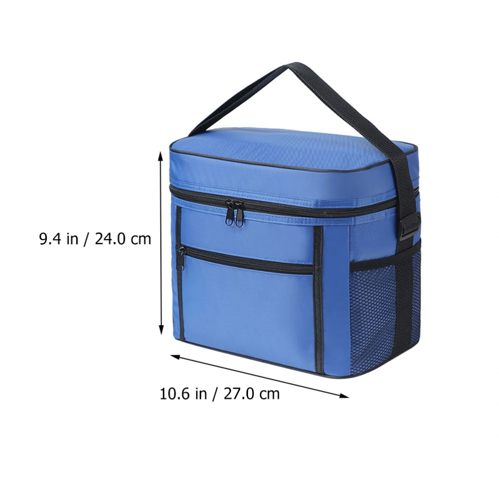 1Pc Durable Lunch Tote Bag Simple Cooler Bag Portable Picnic Insulation Bag