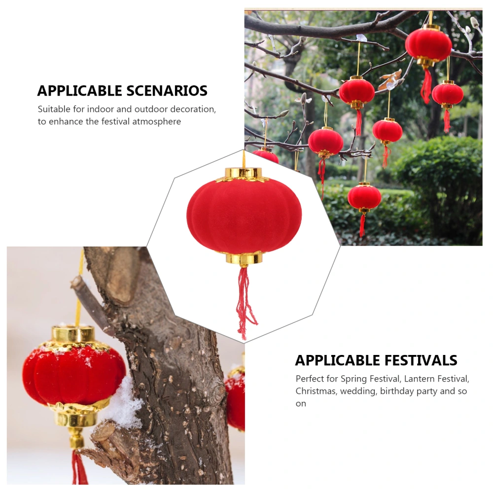 16pcs New Year Lantern Hanging Pendant Lantern Chinese Traditional Lantern Spring Festive Decoration