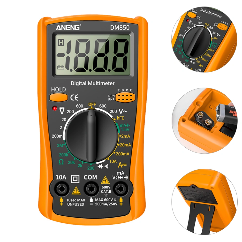 Auto-ranging Digital Multimeter Voltage Current Diode Multifunction Tester