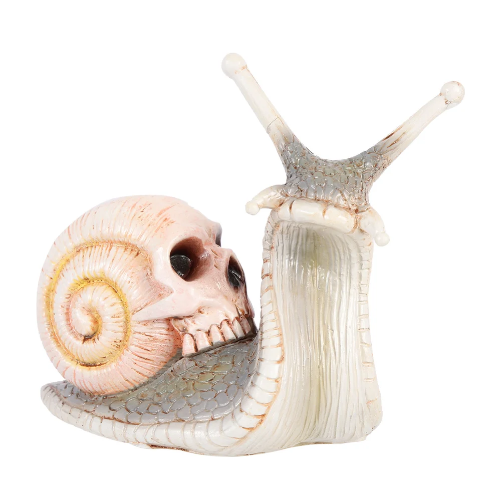 Halloween Landscaping Ornament Skull Snail Micro Skull Adornment Halloween Decor