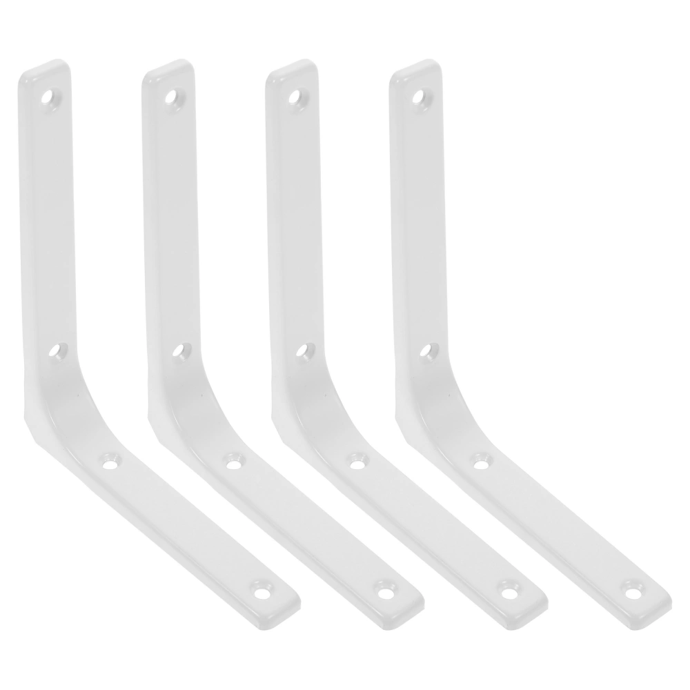 4pcs Stainless Steel Shelf Bracket Wall Mount Shelf Support Fixing Bracket L Shape Bracket