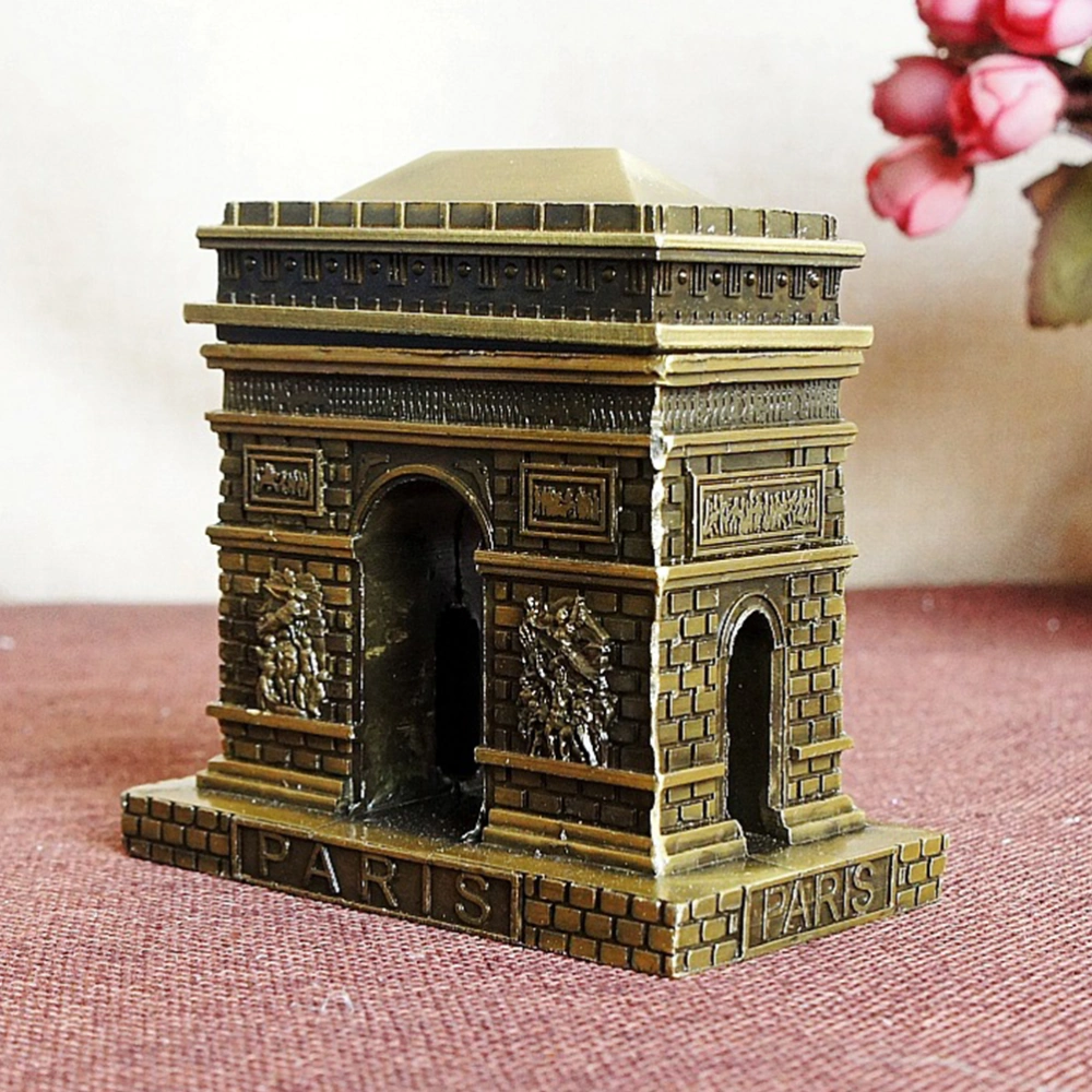 Vintage Triumphal Arch Model Alloy Triumphal Arch Decoration Desktop Ornament