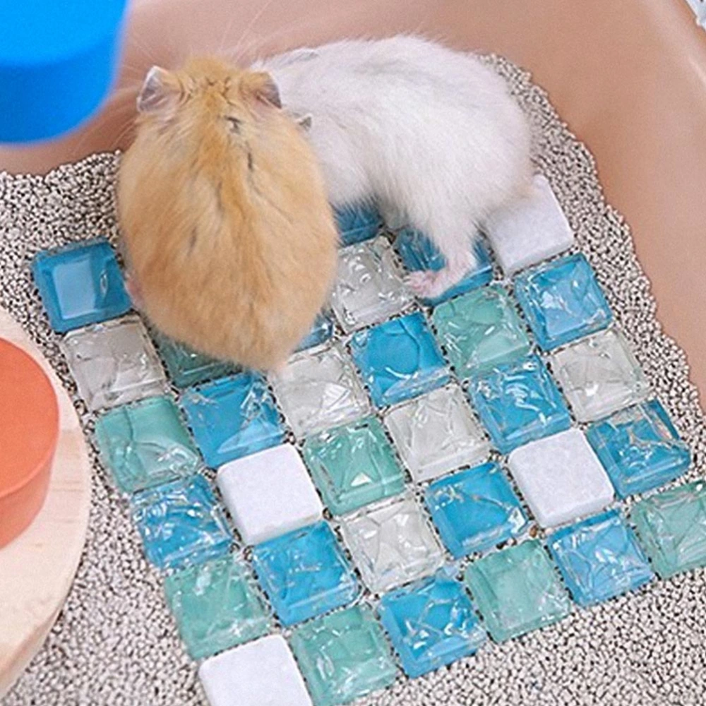 2Pcs Delicate Pet Pad Summer Cooling Nest Sleeping Bed for Pet Hamster Rabbit