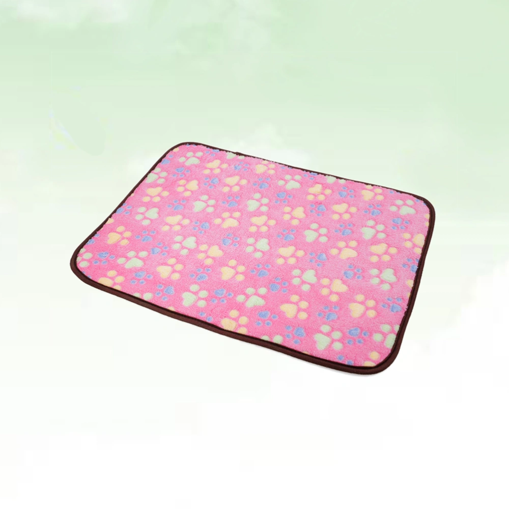 Bamboo Pet Dog Double-sided Mat Summer Puppy Cooling Mat Pad Bed Blanket - Size XL (Pink)