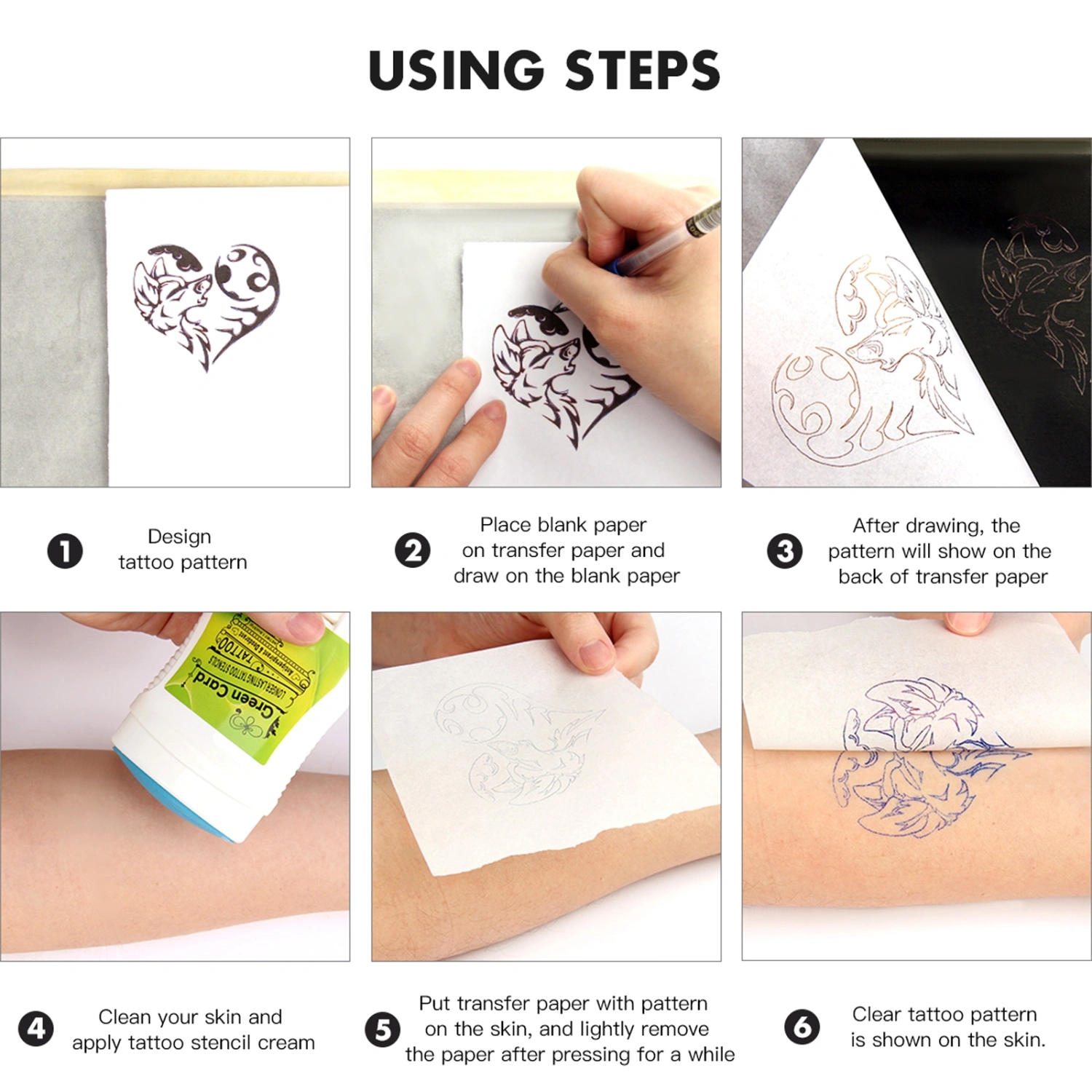 28 Sheets Tattoos DIY Transfer Paper Tattoos Stencil Paper Tracing Paper
