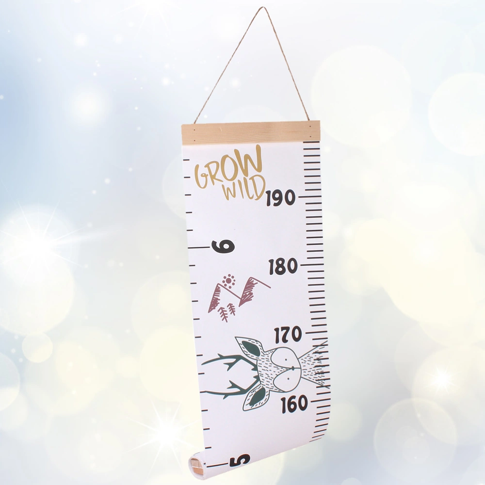 Hanging Deer Printed Wall Ruler Growth Chart Height Growth Chart Wall Painting 1