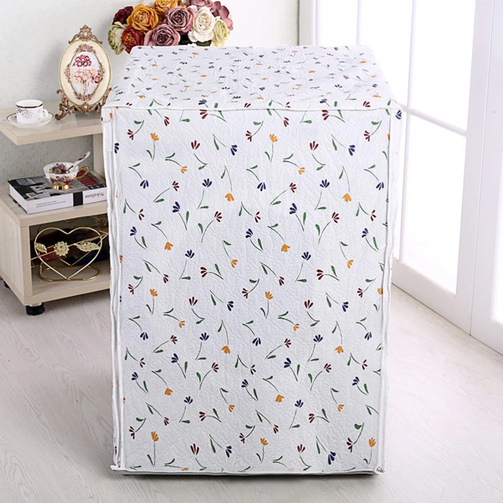 Waterproof Washing Machine Cover Little Flower Printing Dust Proof Style B