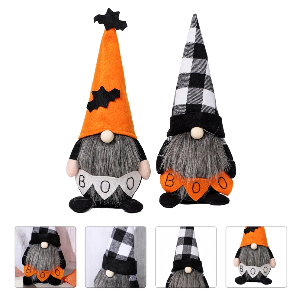 2Pcs Gnome Dolls Creative Festival Home Decors Party Props (Assorted Color)