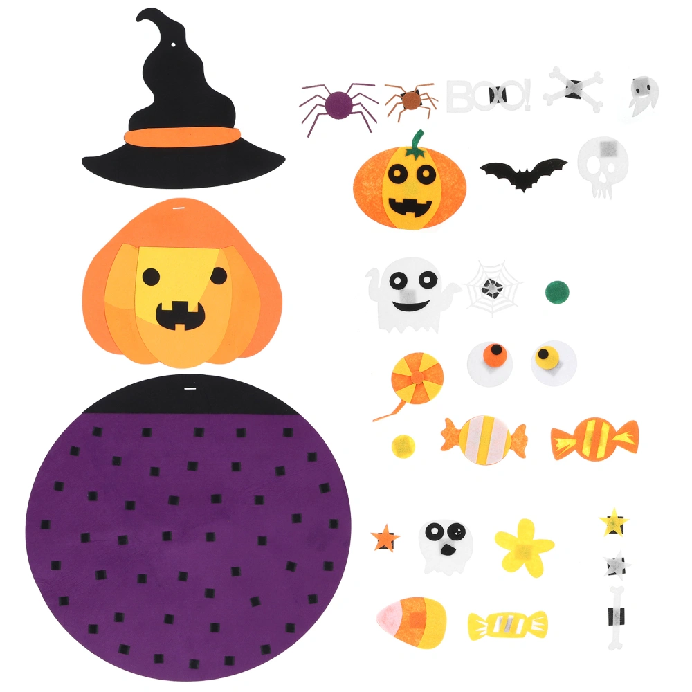 1pc Halloween Felt Pendant Pumpkin-shaped Pendant Adorable Party Decoration