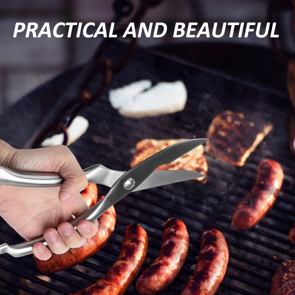 Home Use Stainless Steel Heavy Duty Kitchen Shears Professional For Poultry Spatchcock Turkey Bbq Seafood Lobster And Bone