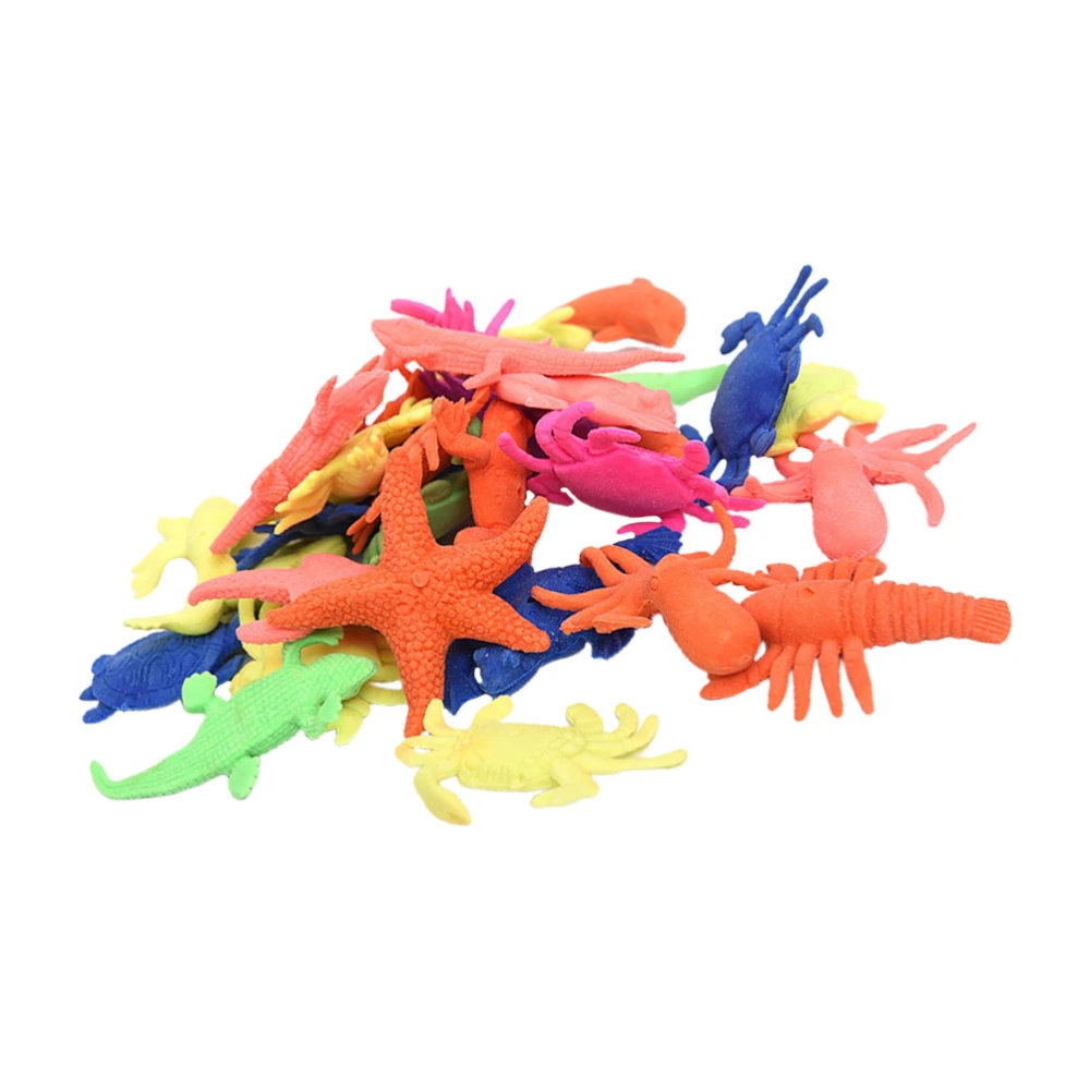 30pcs Marine Animals Shaped Toys Water Bibulous Inflation Toy (Random Color)