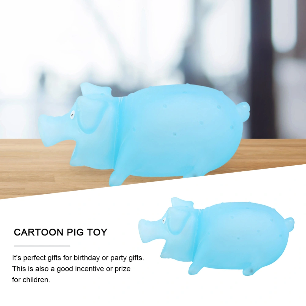 Luminous Pig Toy Vinyl Pig Tricky Pig Cartoon Pig Toy Vent Plaything Kids Toy