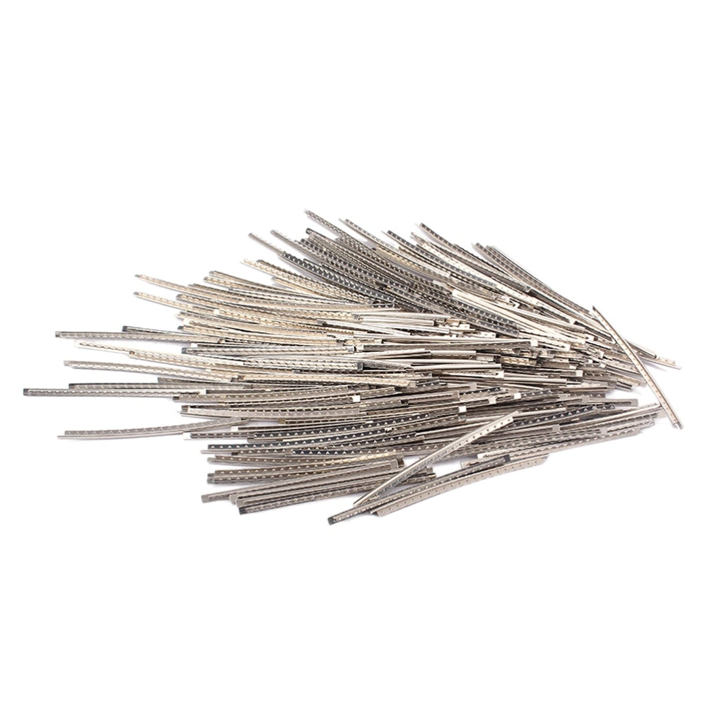 100 PCS Cupronickel Copper-Nickel Alloy Fret Wires For Electric Guitar Bass 68mm Length 3mm Width (Silver)