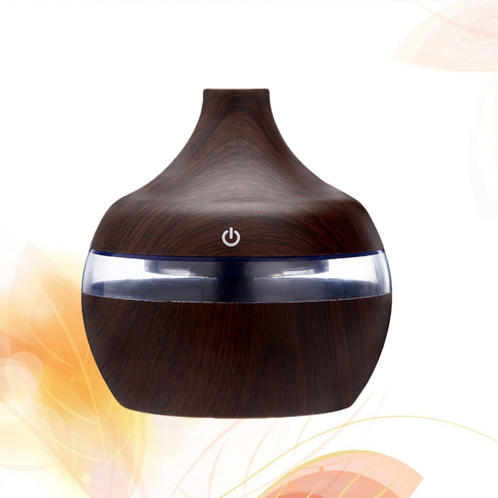 Ultrasonic Air Aroma Humidifier with 7 Color LED Lights Electric Aromatherapy Essential Oil Aroma Diffuse (Deep Wood Line)