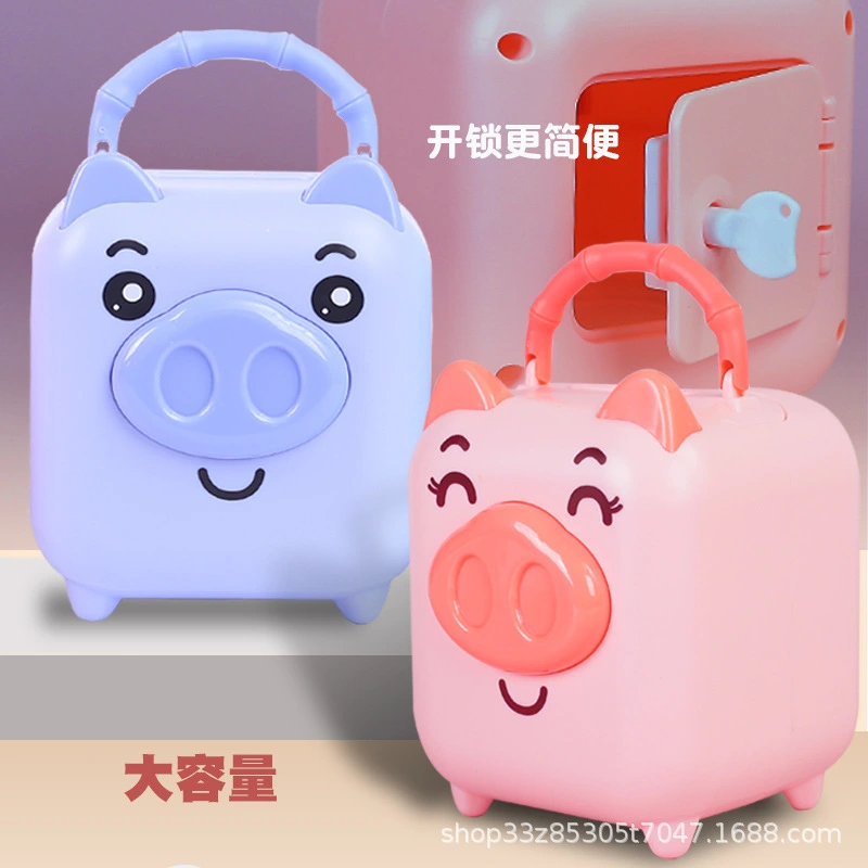 Piggy Bank Pig Shape Desktop Coin Container Compact Saving Pot Bank Plaything