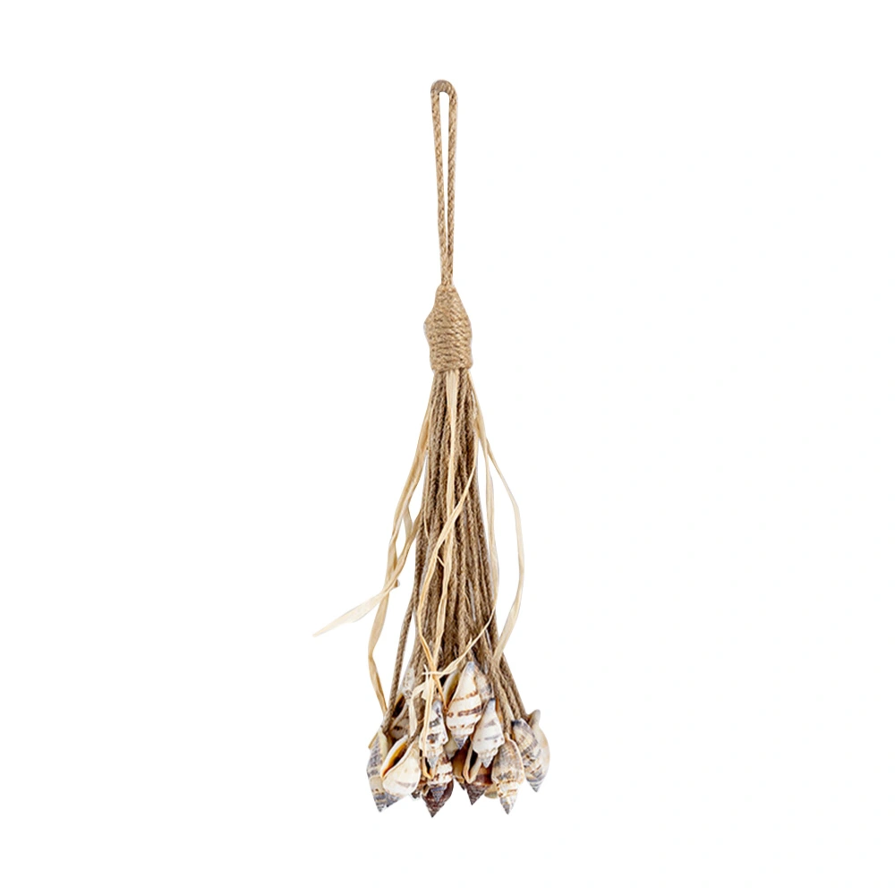 Creative Hemp Rope Hanging String Unique Hanging Decoration Stylish Hanging Ornament for Home Living Room (Conch)