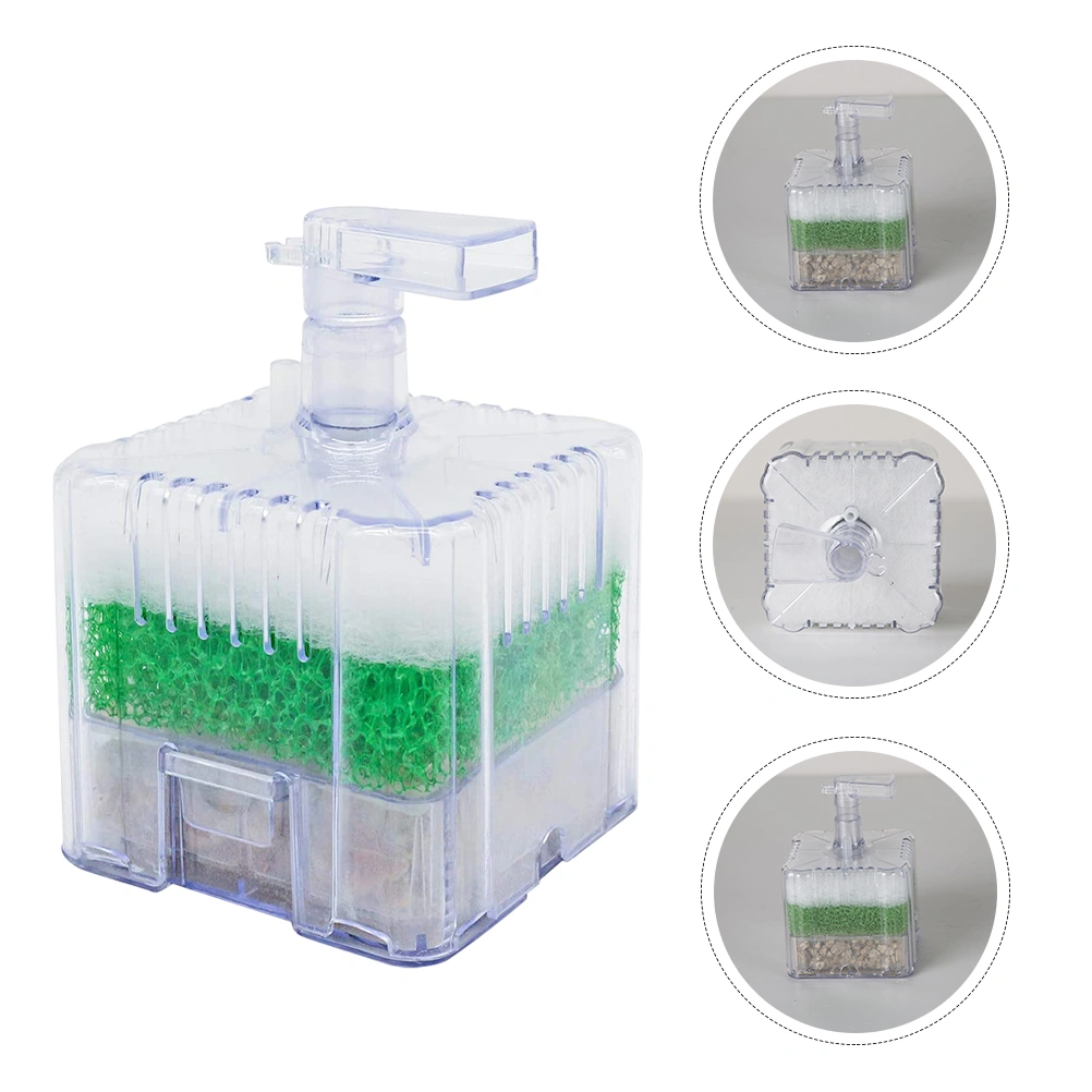 1pc Professional Fish Tank Filter Corner Filter Activated Sponge Ceramic Filter