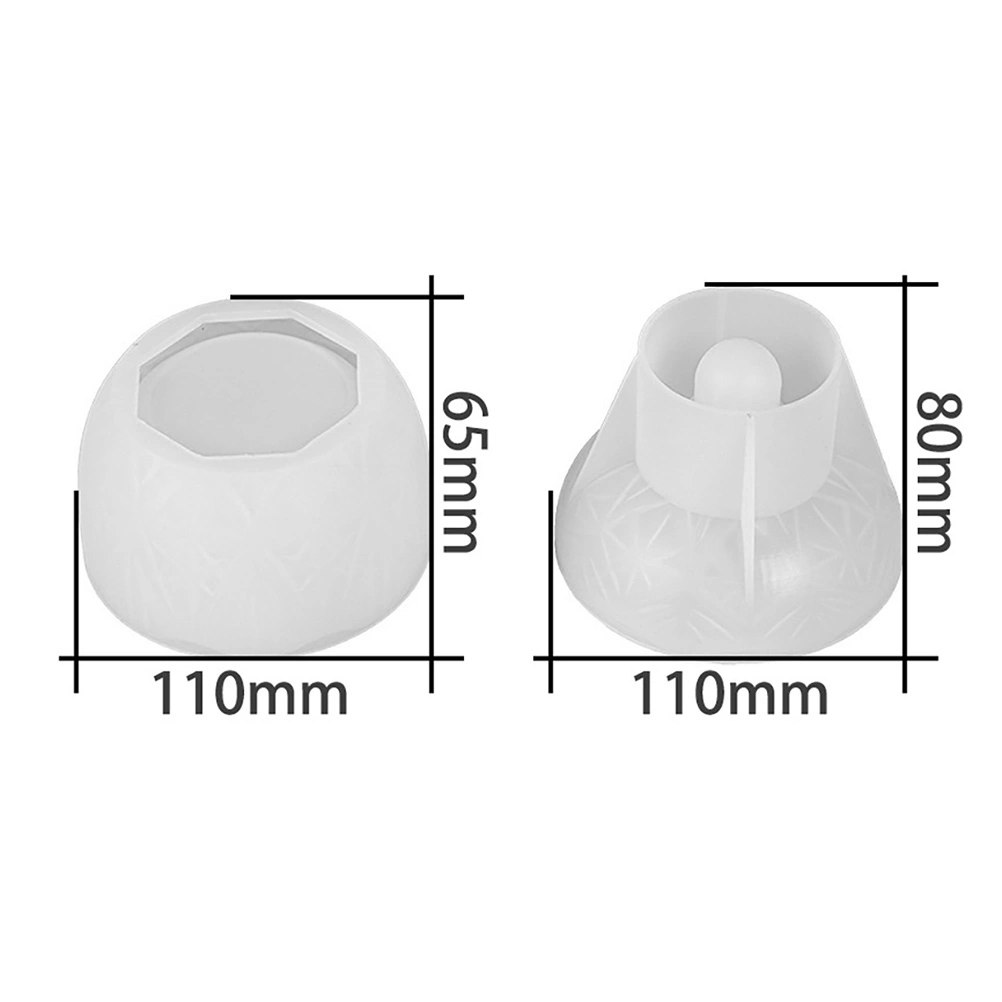 1 set Crystal Epoxy Mold DIY Desktop Ornament Mold Storage Box Casting Mold