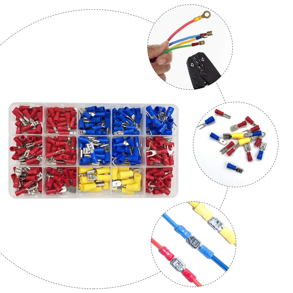 280pcs Quick Splice Wire Connectors Cold-pressed Terminals Cable Connectors