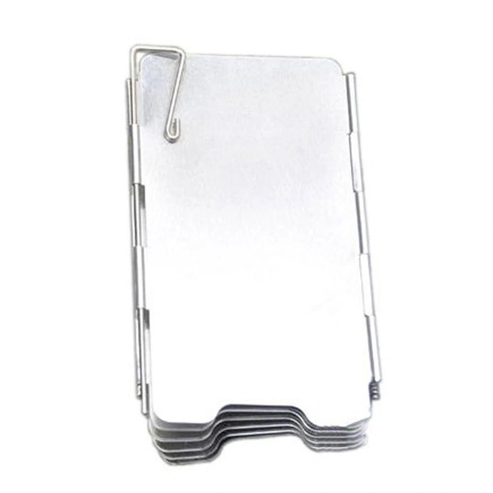 Outdoor Camping Folding 8-Plate Cooker Burner Picnic Stove Windscreen (Silver)