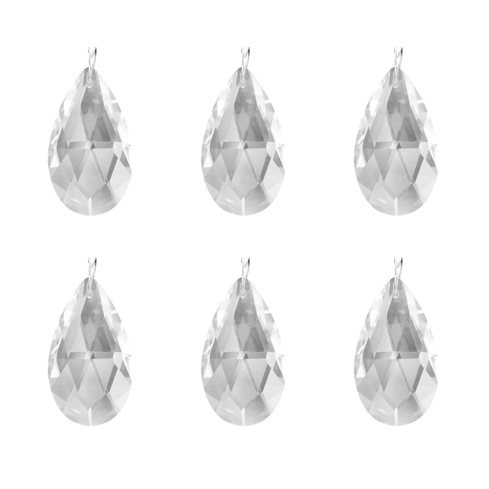 24PCS 30mm Chandelier Water Drop Shape Crystal Ball Ceiling Pendant Ceiling Pendant Ornament Crystal Glass Piece