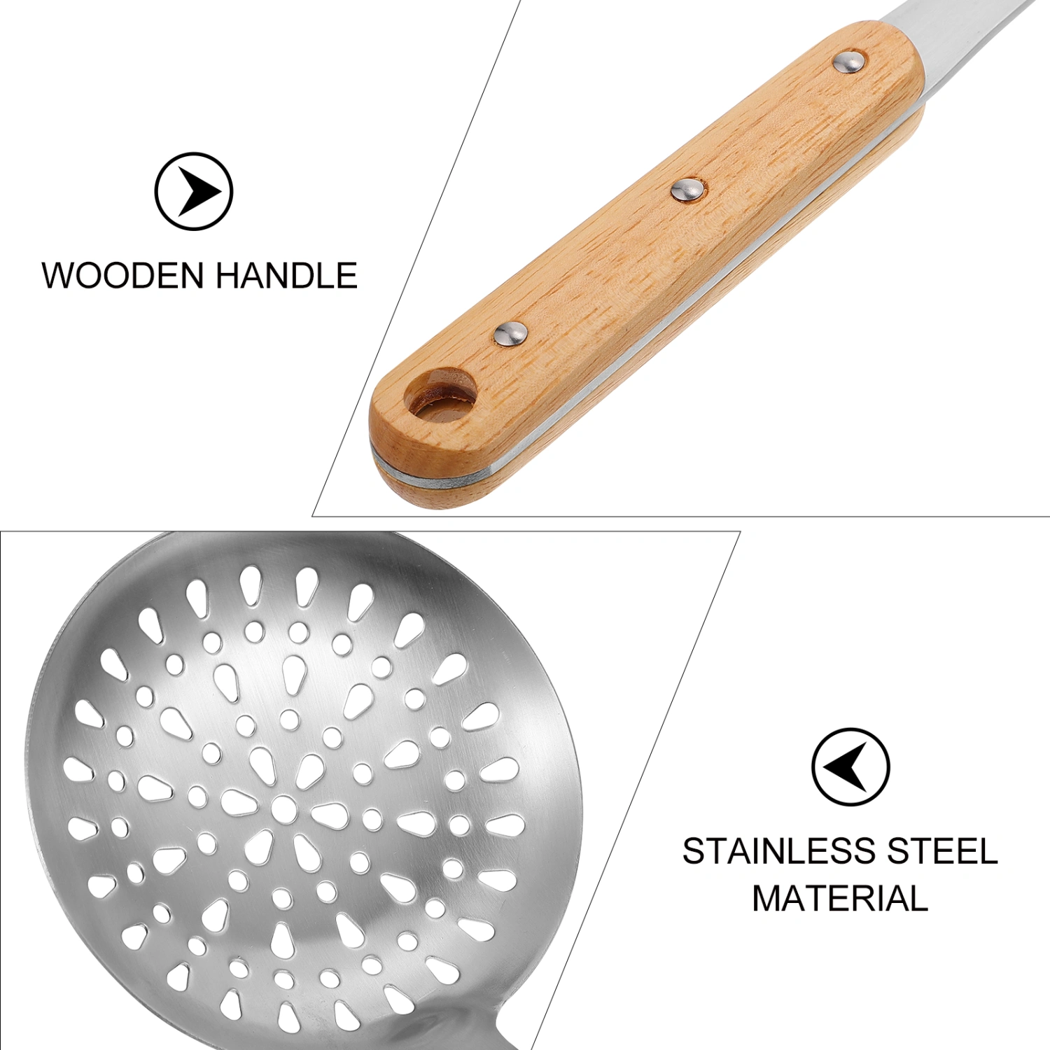 1 Set Stainless Steel Kitchen Wares Heat-resistant Table Wares Cooking Utensils