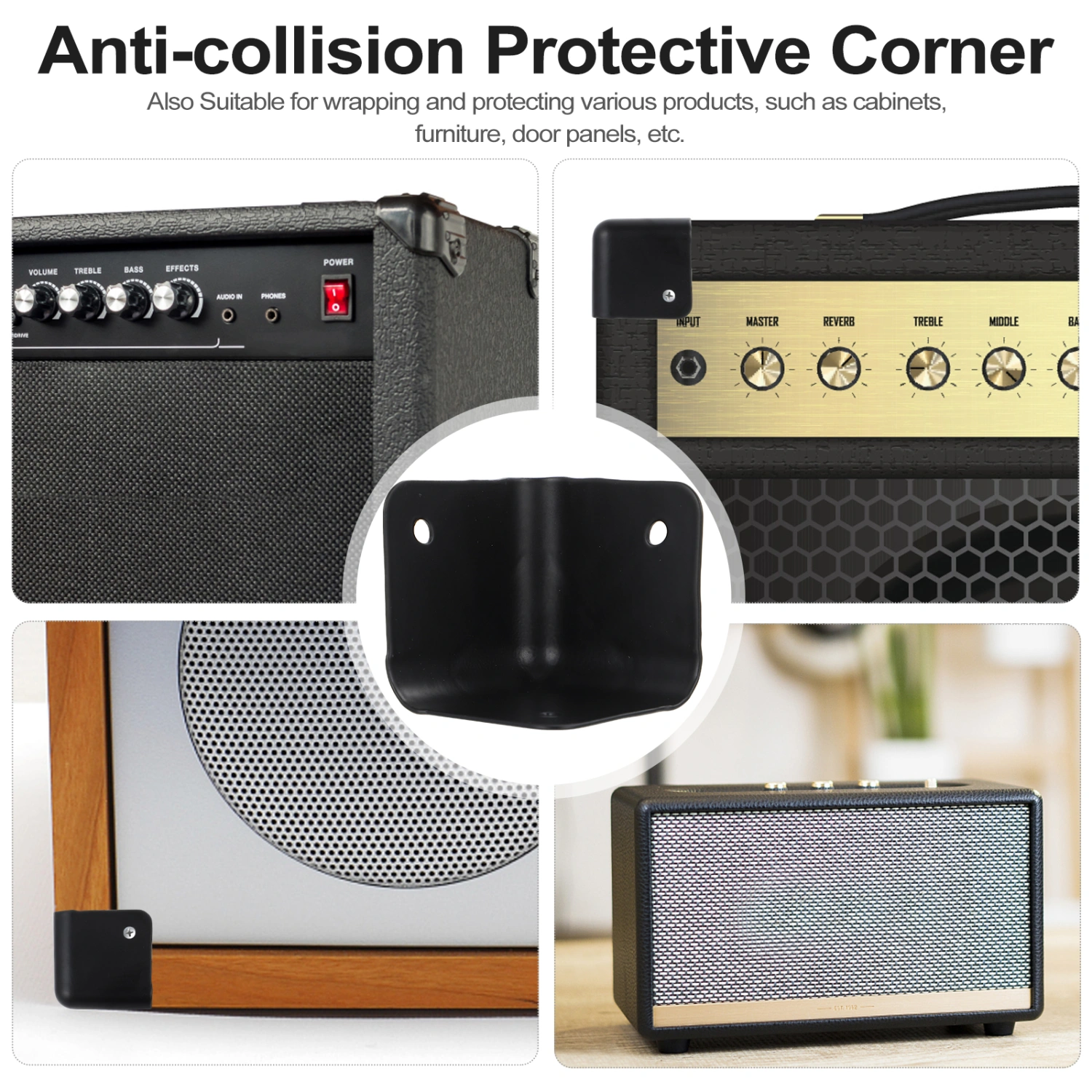 4pcs Speaker Corner Iron Guards Anti-collision Corner Protective Guards