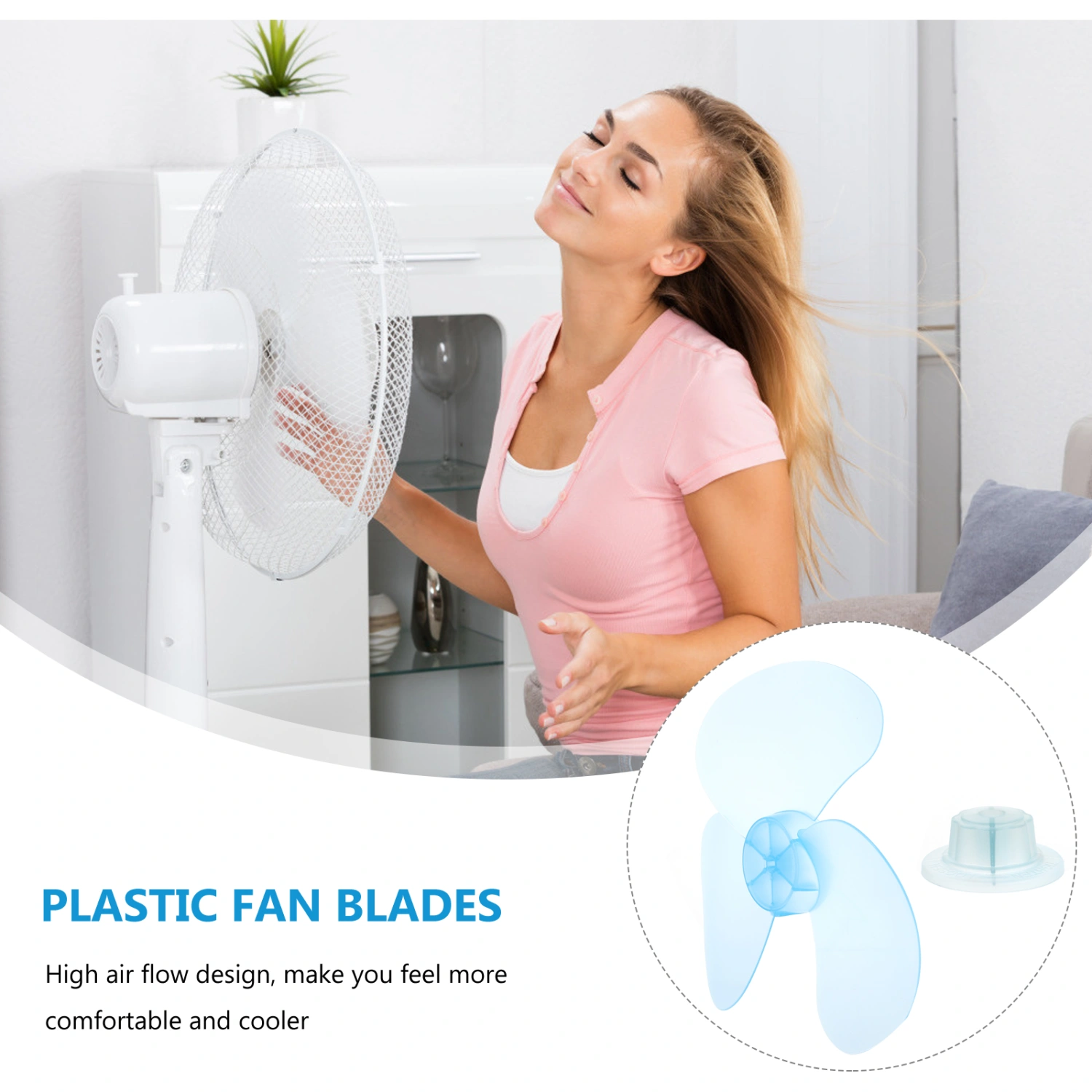 12 Inch Replacing Fan Transparent Plastic Electric Fan Accessory