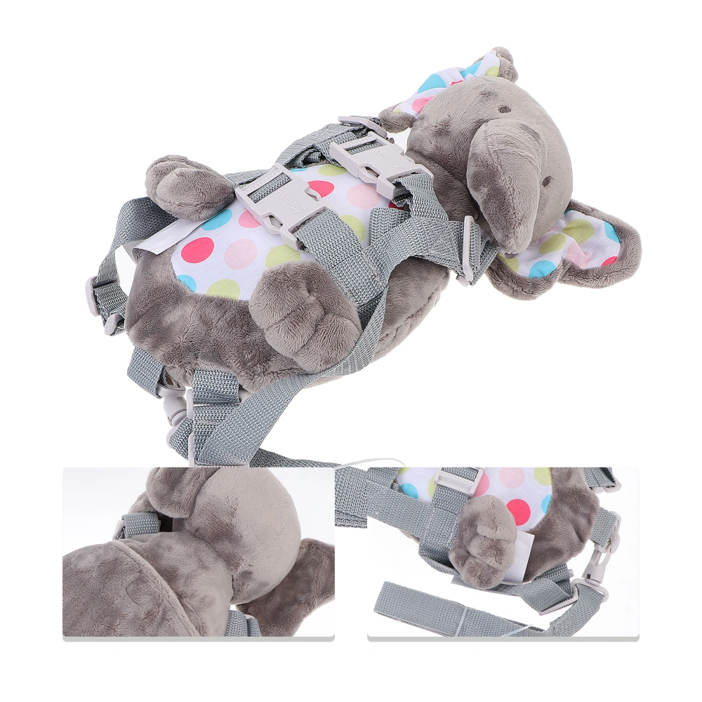 Kids Elephant Plush Backpack Toy Children Anti-Lost Backpack with Safety Leash