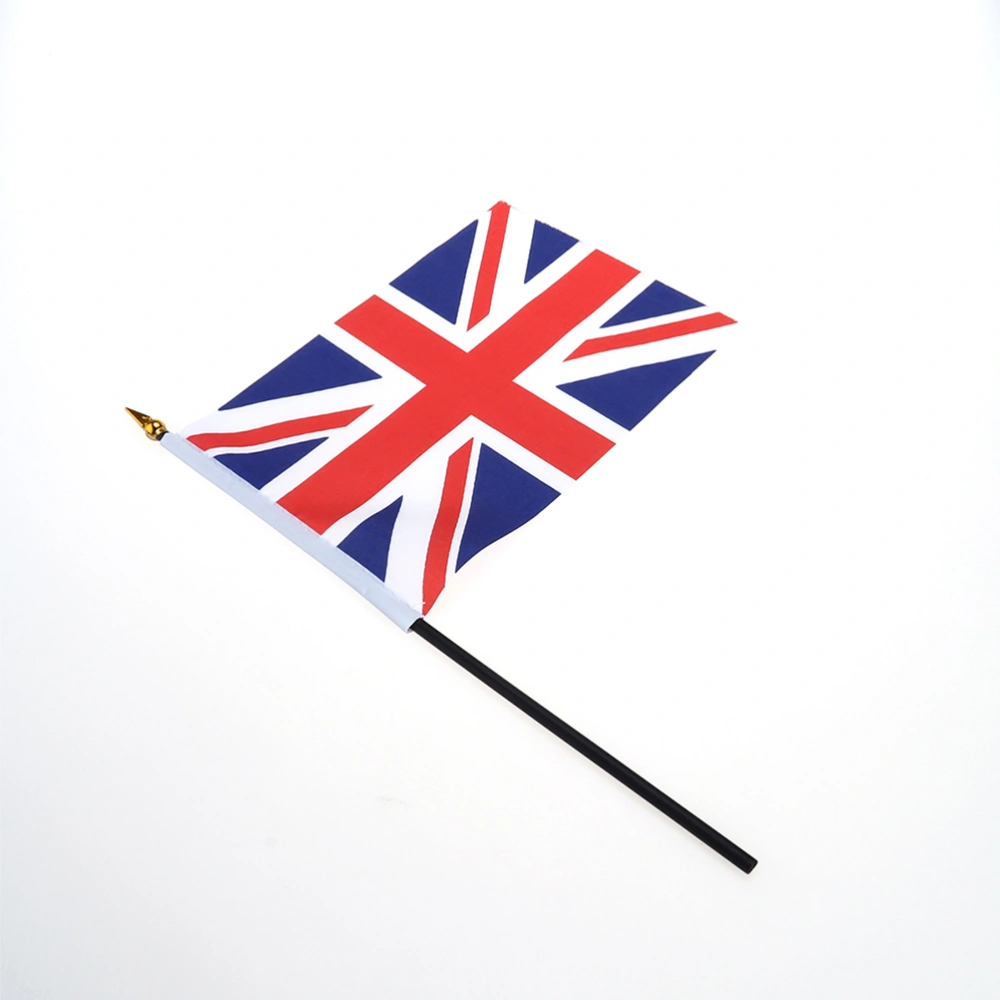 50Pcs Handheld Union Jack Flags Polyester UK Flags Wear-resistant British Flags