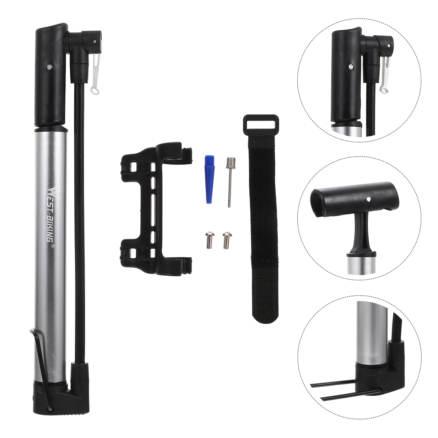 1 Set of Bike Pump Portable Bike Air Pump Cycling Bike Pump Front Fork Bike Pump