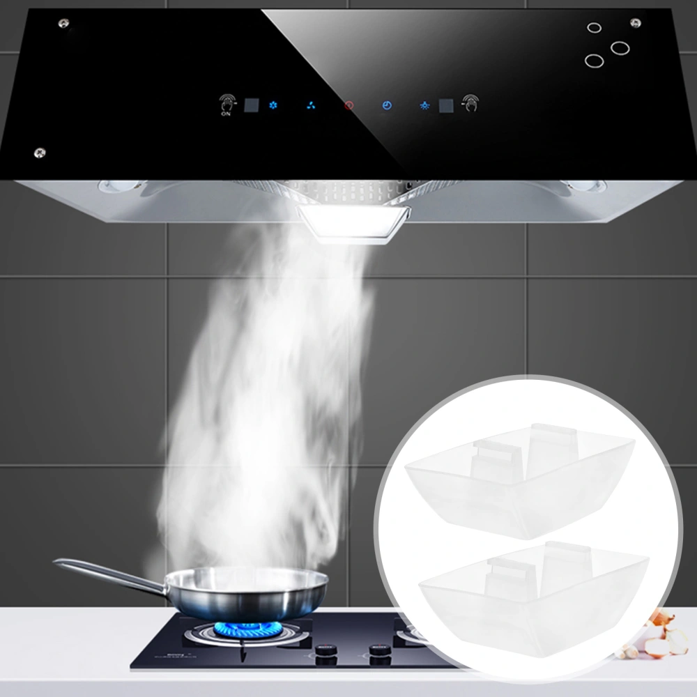 8pcs Range Hood Oil Catchers Range Hood Oil Collecting Cups Stove Ventilator Oil Bowls