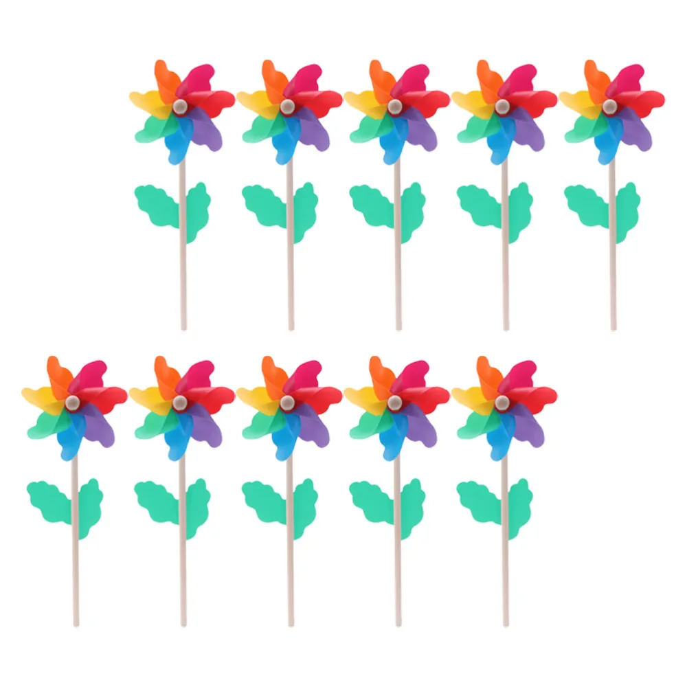 14pcs Wind Spinners Pinwheels Windmill Lawn Yard Decor Kids Toys Patio Decor