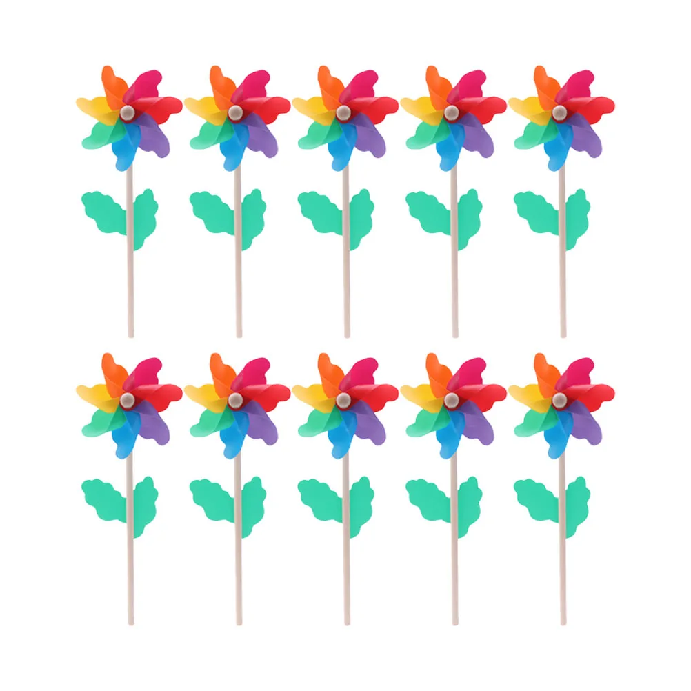 14pcs Wind Spinners Pinwheels Windmill Lawn Yard Decor Kids Toys Patio Decor