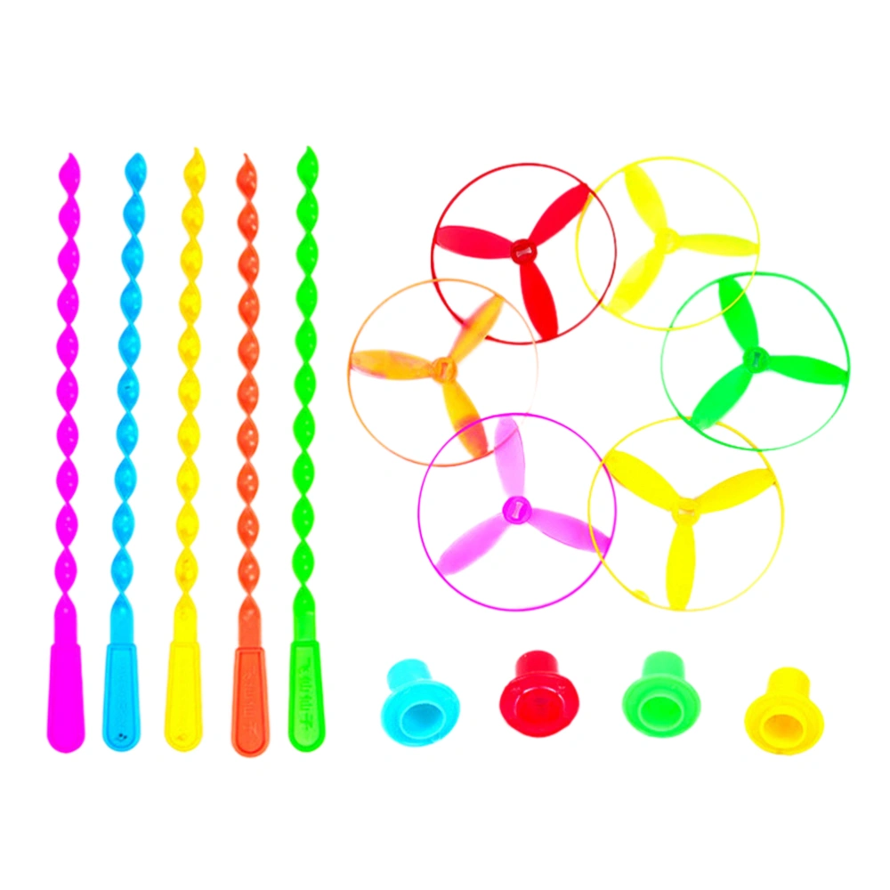 A Pack of 30pcs Flying Fairy Bamboo Dragonfly Rotating Flywheel Toys Parent-child Interaction Toys