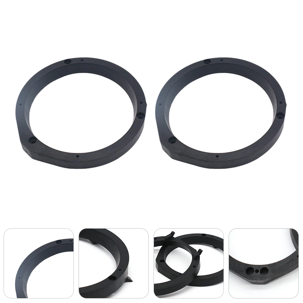2pcs Universal Car 6.5 Inch Speaker Spacer Durable Audio Spacer Adapter Pad